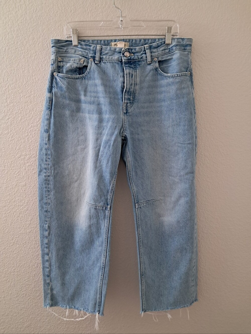 Madewell The Darted Barrel Leg Jean Blue Women's Size 29P 100% Cotton Modern